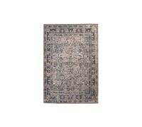 Tapis Tissé Oriental Vintage à Motifs "Faye" Noir 110 x 180 cm