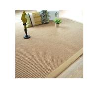 Tapis tissé plat - Lombok naturel - Ganse coton beige - 80 x 150 cm