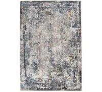 Tapis Tissé Vintage à Motifs Faye Noir 75 x 150 cm