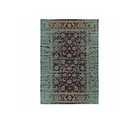 Tapis Tissé Vintage Oriental "Charme" Bleu 80 x 150 cm
