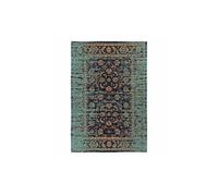 Tapis Tissé Vintage Oriental Charme Bleu 80 x 150 cm Bleu
