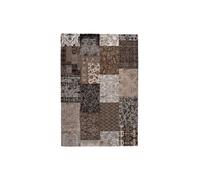 Tapis Tissé Vintage Patchwork "Symphony" Marron 160 x 230 cm