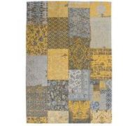Tapis Tissé Vintage Patchwork "Symphony" Or 200 x 290 cm Or G