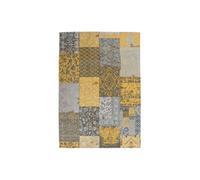 Tapis Tissé Vintage Patchwork "Symphony" Or 80 x 150 cm
