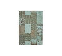 Tapis Tissé Vintage Patchwork "Symphony" Turquoise 200 x 290 cm