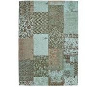 Tapis Tissé Vintage Patchwork Symphony Turquoise 200 x 290 cm Bleu