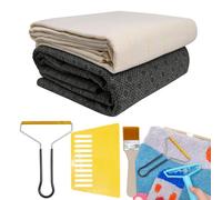 Tapis touffeté en polyester et coton avec lignes marquées - Tissu de dos pour touffetage de tapis, grand moine avec dos antidérapant | Fournitures de fabrication de tapis pour débutants et amateurs