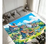 Tapis Town, Petit Tapis Salon Chambre Adulte 50x80cm, Lavable Rug, Imperméable Carpet Antidérapant Decoration Salon Intérieure pour Manger Couloir Entree D'entrée Cuisine Bureau 12-1219
