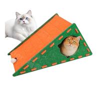 Tapis triangulaire en feutre pour chat, tapis d'escalade pour animaux domestiques avec structure de protection, accessoire de protection de meubles avec style pratique, griffoir pour chaton, exercice
