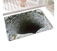 Tapis tridimensionnel avec illusion d'optique, tapis creux antidérapant - Tapis amusants | Pour une utilisation dans la chambre à coucher salon salle de bain au sol pendant Noël et Halloween