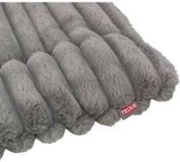Tapis Trixie LONNI, peluche en velours côtelé, gris