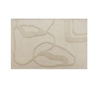 Vente-unique - Tapis tufté 100% Laine - 160 x 230 cm - Beige - 2200g/m² - ALINOR