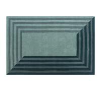Tapis tufté 100% laine - 160 x 230 cm - Bleu canard - 2000g/m² - SILENE