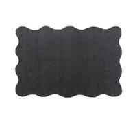 Tapis tufté 100% laine - 160 x 230 cm - Gris anthracite - 2100g/m² - MERONE
