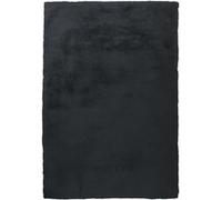 Tapis Tufté à la Main à Poils Longs Rabbit Anthracite 80 x 150 cm