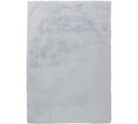 Tapis Tufté à la Main à Poils Longs "Rabbit" Bleu Gris 80 x 150 cm