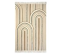 Tapis tufté en coton lavable à la machine alban marron 120X170