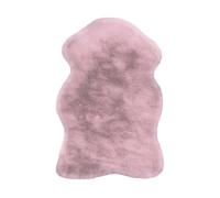 Tapis Uni Doux Poils Longs "Rabbit" 60x90cm Rose