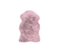 Tapis Uni Doux Poils Longs Rabbit 60x90cm Rose Rose
