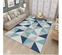 Tapis - UNI - Moderne Géométrique - 120 x 160 cm - Bleu - Universel