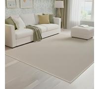 Tapis veeleta Beige à Grandes Boucles - Robuste et élégant pour n'importe Quelle pièce - 9 Tailles et 5 Fonds Disponibles - 13 mm d'épaisseur - Base en Feutre - Usage Domestique et Commercial - 40 x