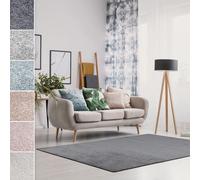 Tapis velours Sundae tapis d'intérieur moelleux de classe supérieure Anthracite 160x230 cm