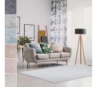 Tapis velours Sundae tapis d'intérieur moelleux de classe supérieure Argent 80x150 cm