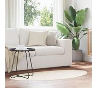 Tapis Vidaxl Crème Jute 160 X 230 Cm Incrustations Décoratives