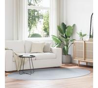 Tapis Vidaxl Gris Polyester 160 X 230 Cm Tapis Ovale Moderne