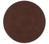 Tapis - vidaXL - Jute Rond 120 cm - Marron - Fait à la main - Style Naturel