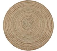 Tapis - vidaXL - Jute tressé - Rond 150 cm - Naturel - Intérieur