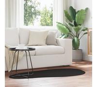 Tapis Vidaxl Noir Polyester 80 X 150 Cm Décoratif Tapis D'accent