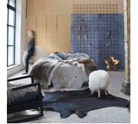 Tapis - Vidaxl - Peau de Vache - Noir - 150 x 170 cm - Rectangulaire