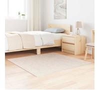 vidaXL Tapis Shaggy Anti-dérapant Crème 120 x 120 cm PP, Salon Moderne, Tapis Shaggy Chouette, Antidérapant, Doux, Durable, Lavable, Épais