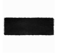 Tapis - VIDAXL - Tafalla - Noir - 80 x 250 cm - Polyester poils longs
