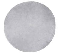Tapis - VIDAXL - Tafalla - Rond Ø 160 cm - Polyester - Gris