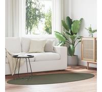 Tapis Vidaxl Vert Forêt Polyester 120 X 170 Cm Tapis De Sol Ovale