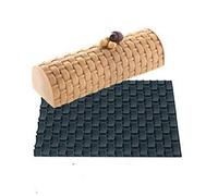 Tapis Vienna pour bûche de Noël effet tressage - Silikomart
