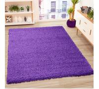 Tapis - VIMODA - Prime Shaggy - 200x200 cm - Violet - Mèches longues