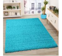 Tapis - VIMODA - Prime Shaggy - 300x400 cm - Turquoise - Intérieur - Shaggy