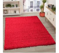 Tapis - VIMODA - Prime Shaggy - Rouge - 70x140 cm - Style contemporain
