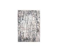 Tapis Vintage à Franges "Akropolis I" Gris & Bleu 120 x 180 cm