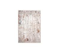 Tapis Vintage à Franges Akropolis I Gris & Rose 80 x 150 cm Gris