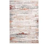 Tapis Vintage à Franges Akropolis III Gris & Rose 80 x 150 cm Gris