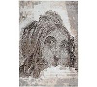 Tapis Vintage à Poils Courts Iglesia Taupe 80 x 150 cm