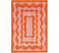 Tapis vintage Groovy Orange 200 X 280 cm - Orange