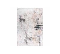 Tapis Vintage Imprimé à Poils Plats "Rhodin" Crème 80 x 150 cm Beige G