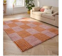 Tapis vintage - NAZAR RUGS - GROOVY - Orange - 160x230 cm