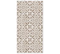 Panorama Tapis Vinyle - Modèle Carreaux Ciments Géométrique Brun 100x140 cm - Différentes Tailles - Deco Maison, Cuisine, Chambre et Exterieur