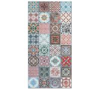Panorama Tapis Vinyle - Modèle Carreaux Ciments Nijar Multicolore 160x230 cm - Différentes Tailles - Deco Maison, Cuisine, Chambre et Exterieur